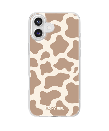 Chestnut Cow Print Clear Case Insert