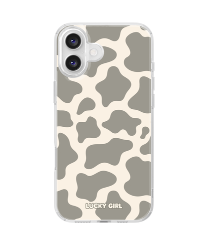 River Rock Cow Print Clear Case Insert