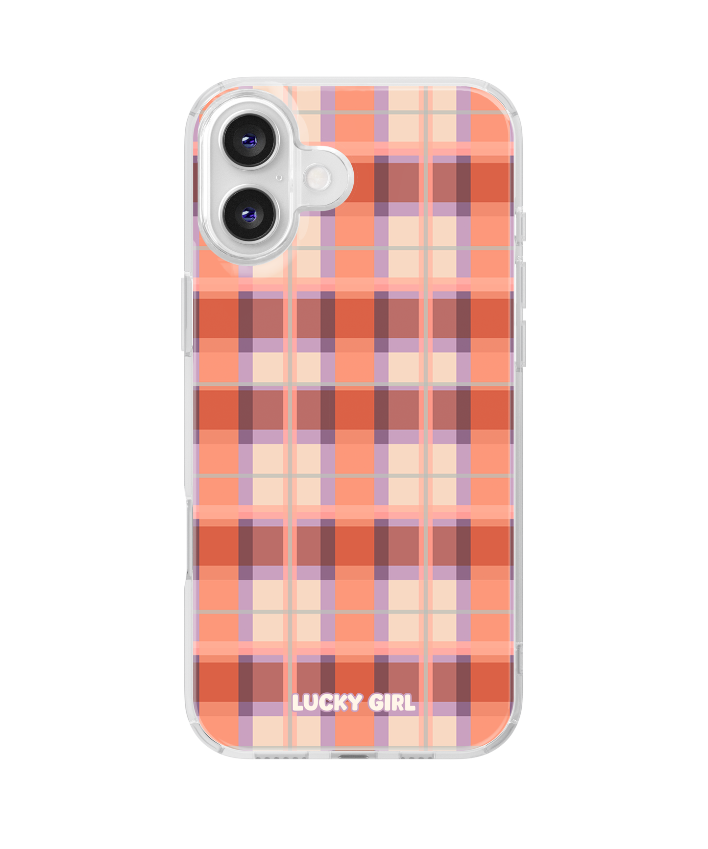 Jelly Bean Plaid Clear Case Insert