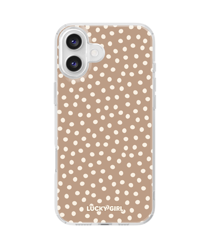 Chestnut Dots Clear Case Insert