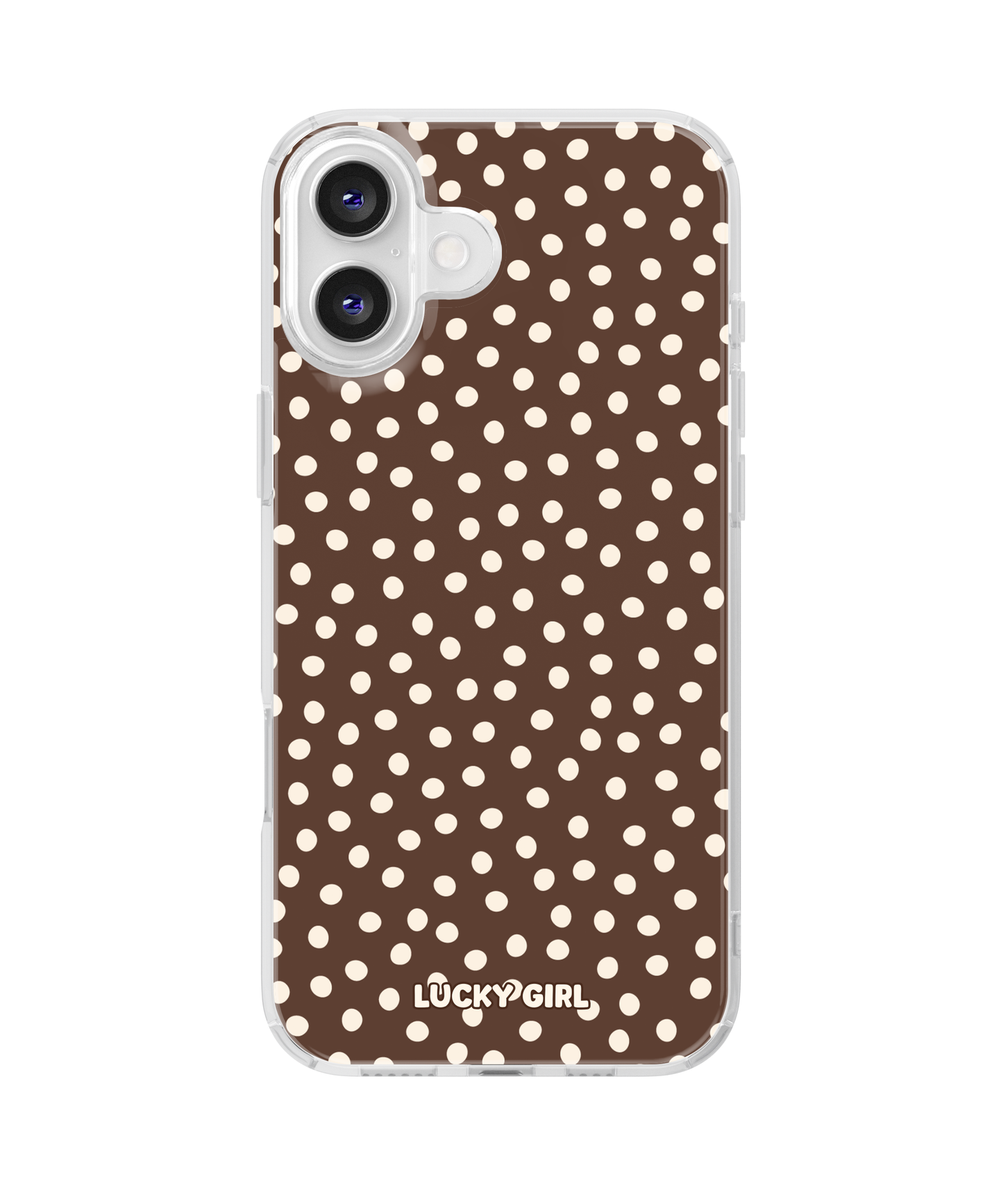 Espresso Dots Clear Case Insert