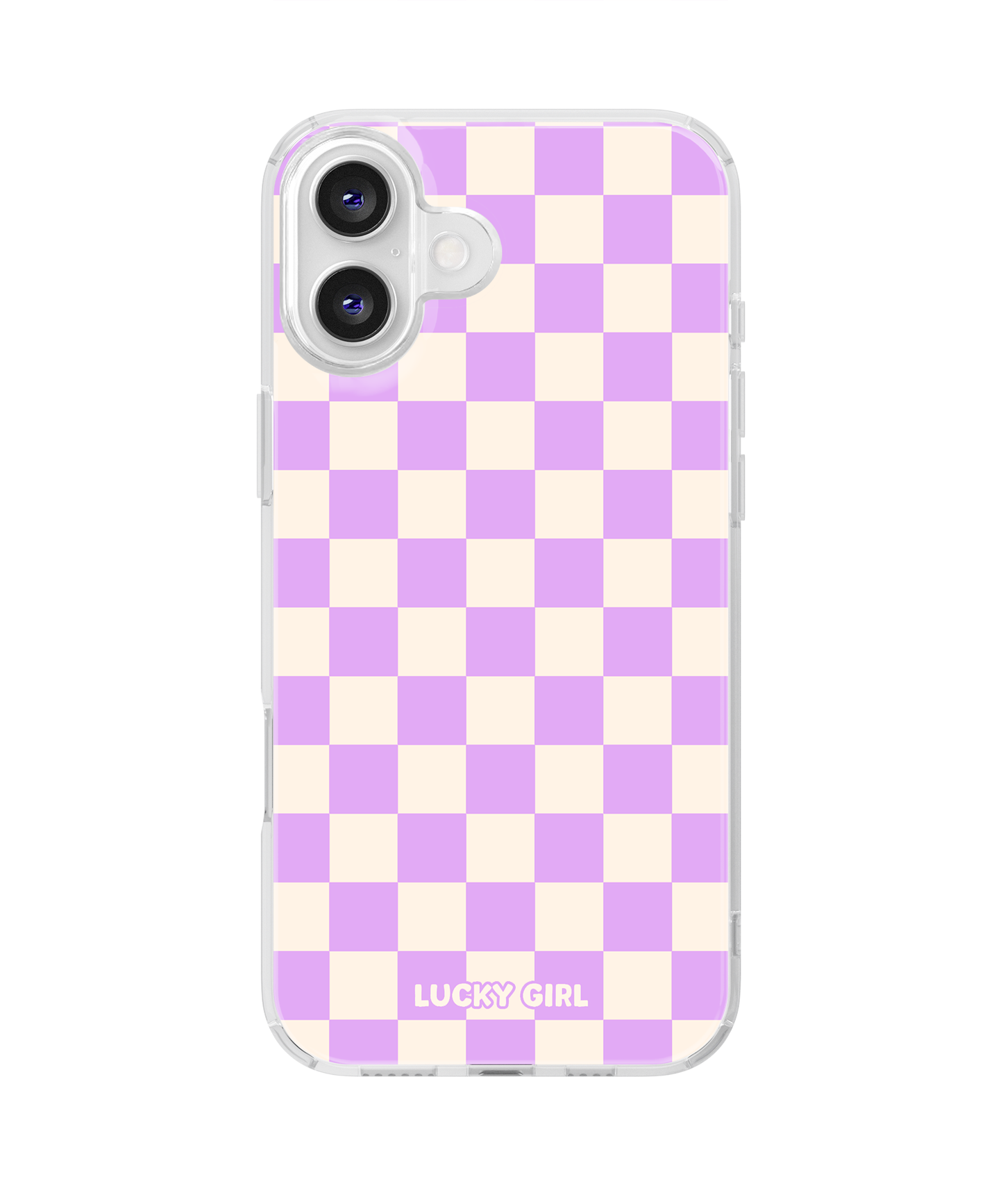 Lavender Checkers II Clear Case Insert