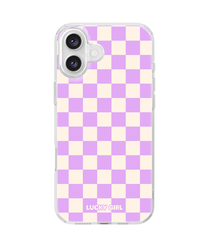 Lavender Checkers II Clear Case Insert
