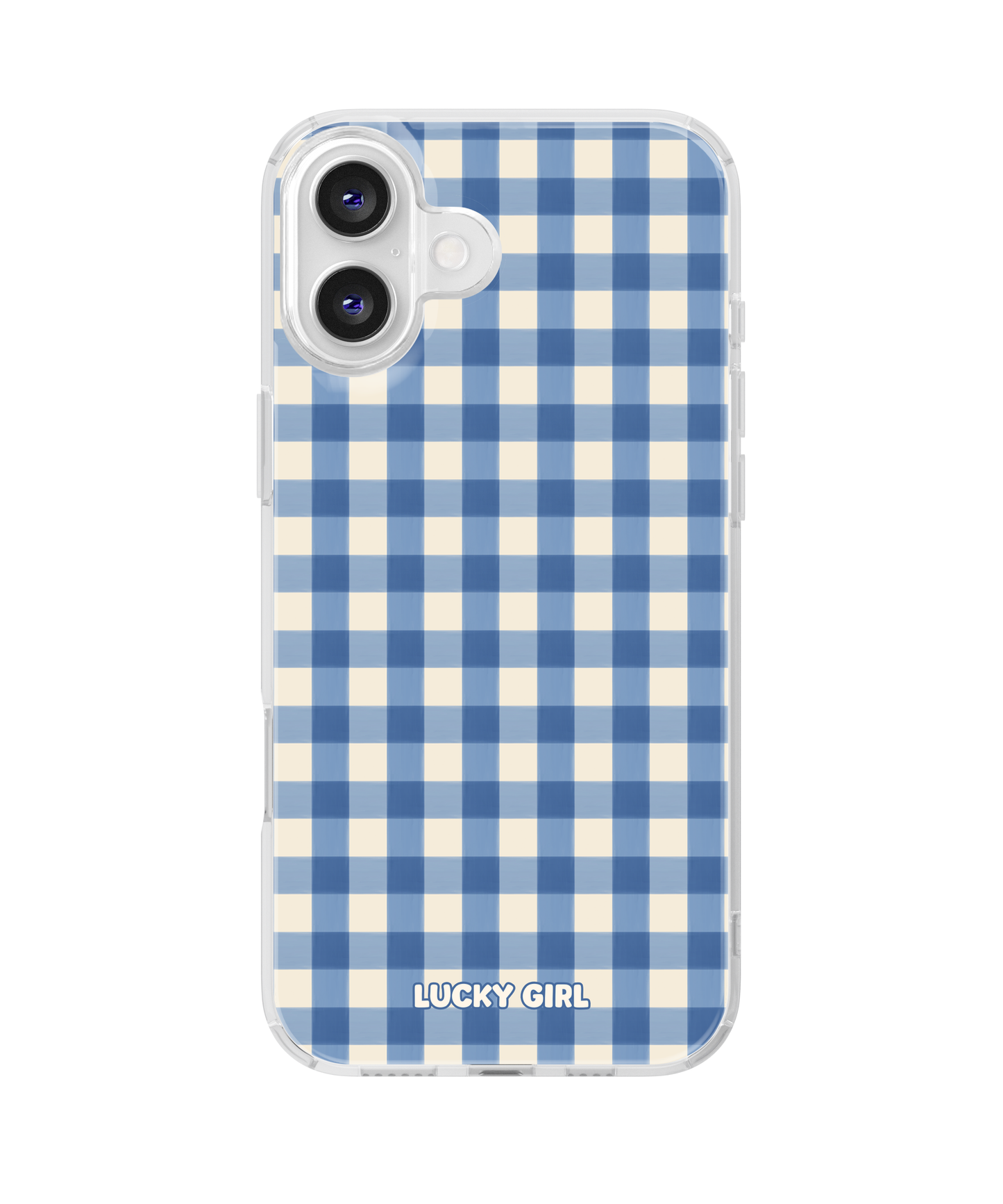 Blueberry Gingham Clear Case Insert