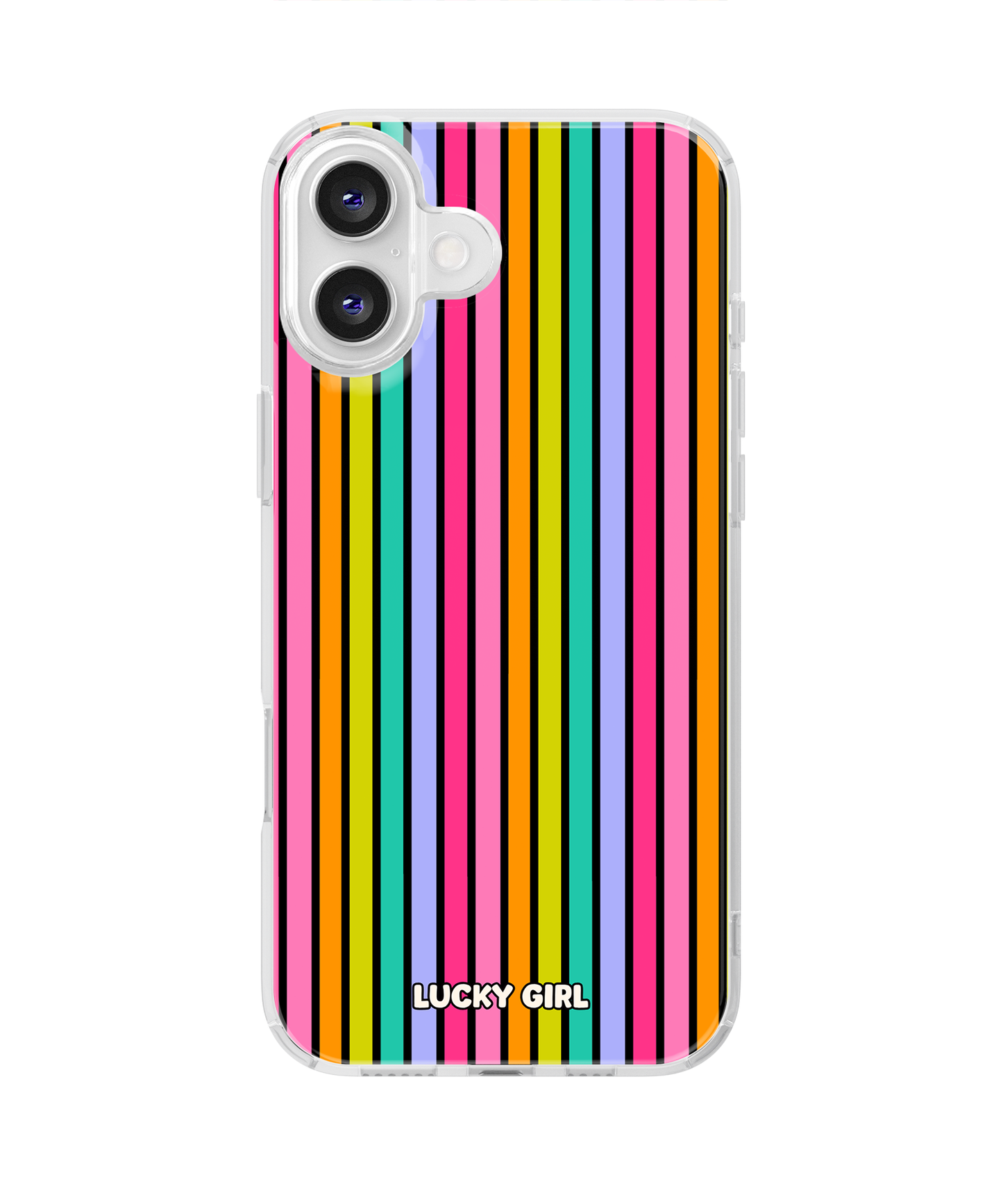 Rainbow Stripes Clear Case Insert