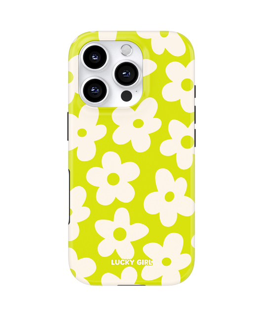 Electric Lime Big Blooms Phone Case