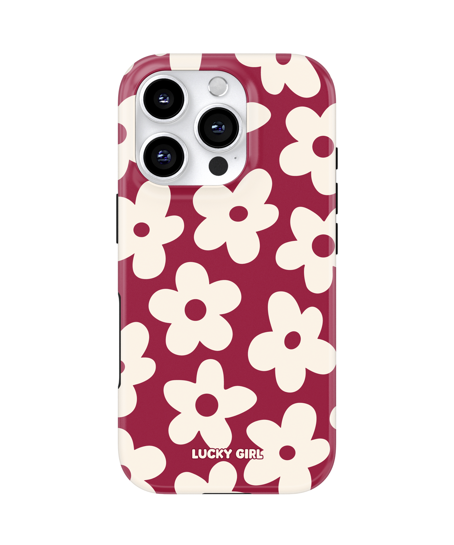 Black Cherry Big Blooms Phone Case