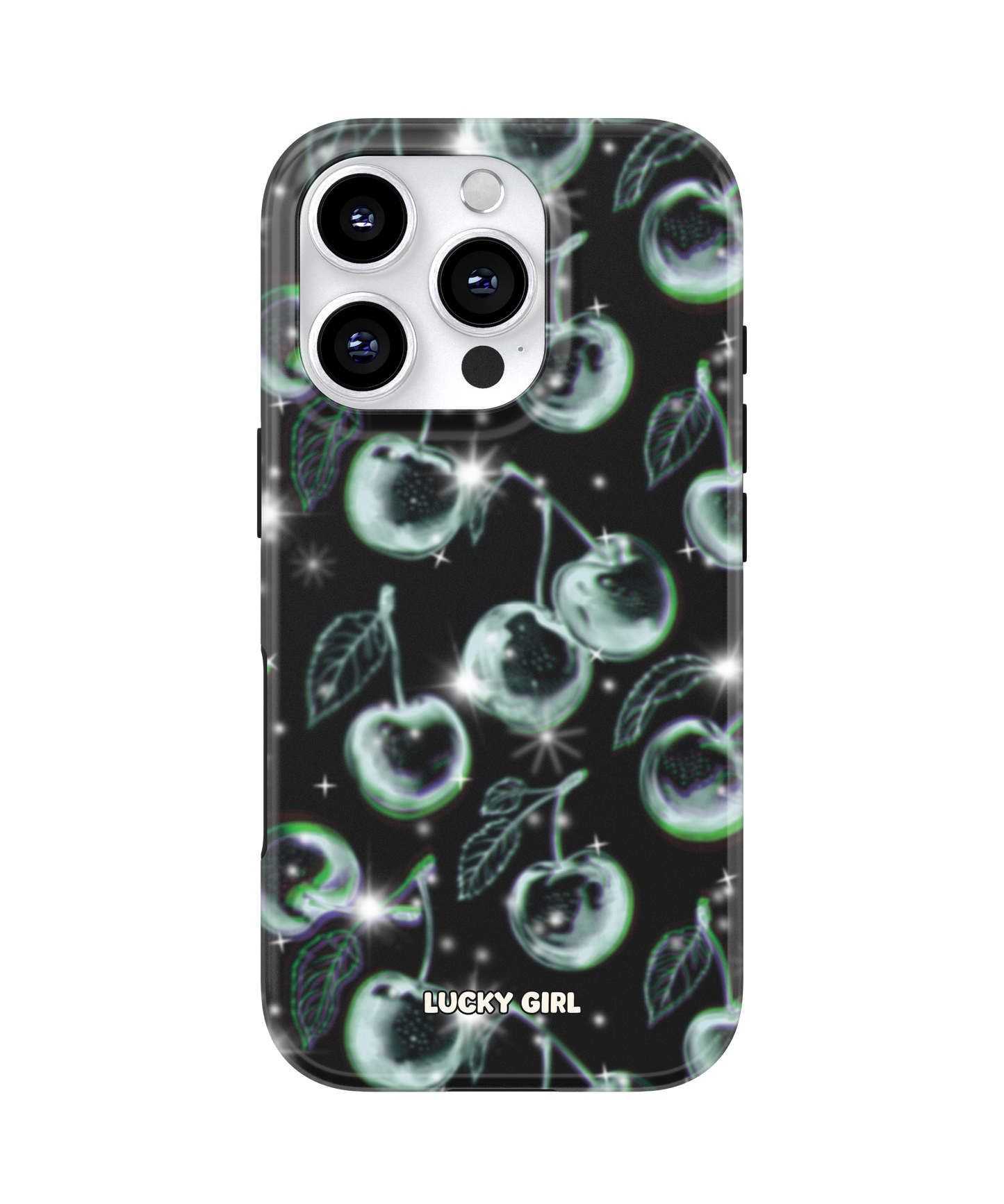 Chrome Cherries Phone Case