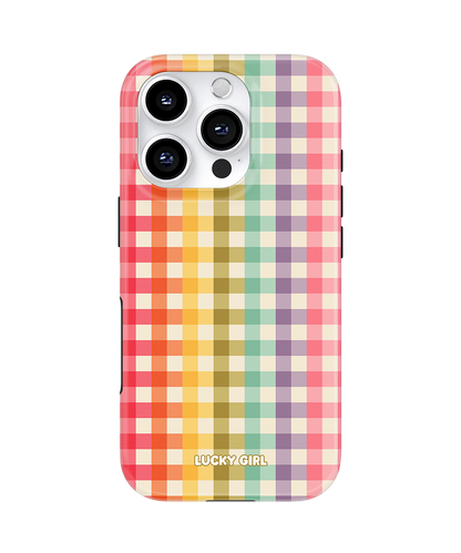 Rainbow Gingham Phone Case