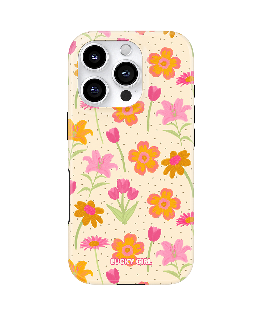 Polka Petals Phone Case