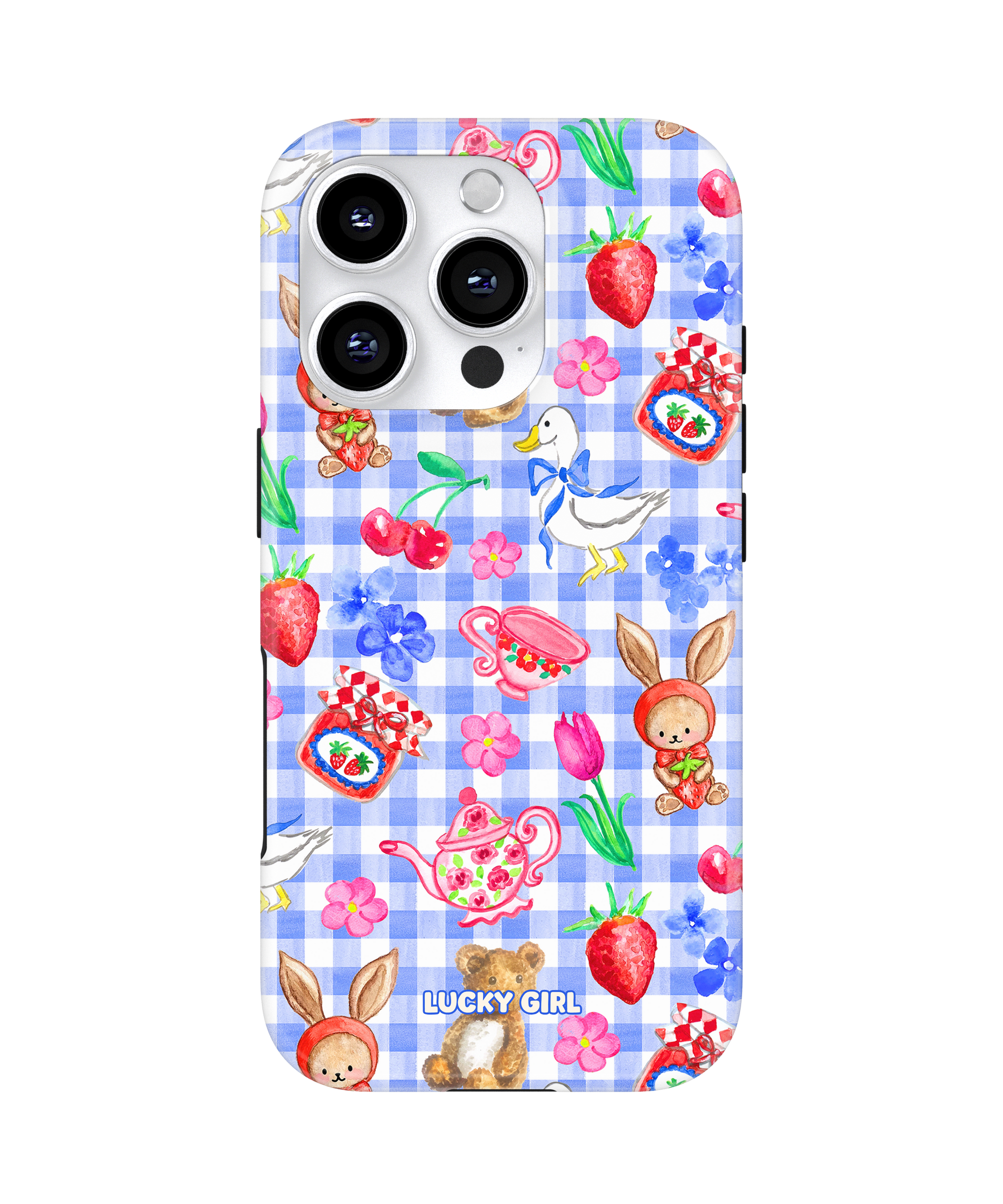 Gingham Goose Phone Case – Lucky Girl Phone Cases