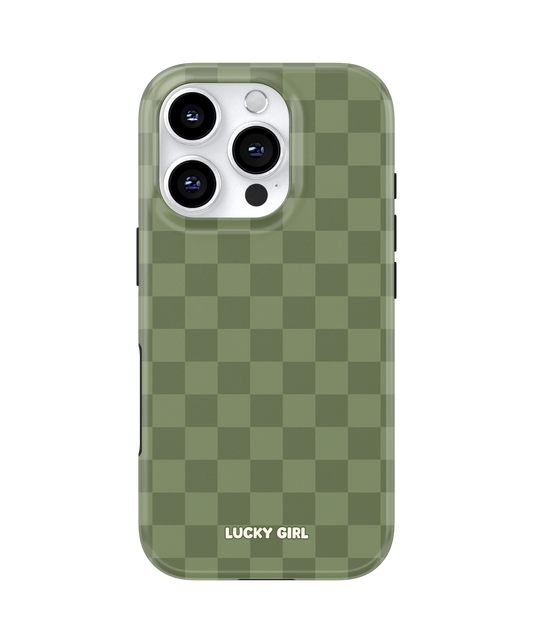 Moss Checkers Phone Case