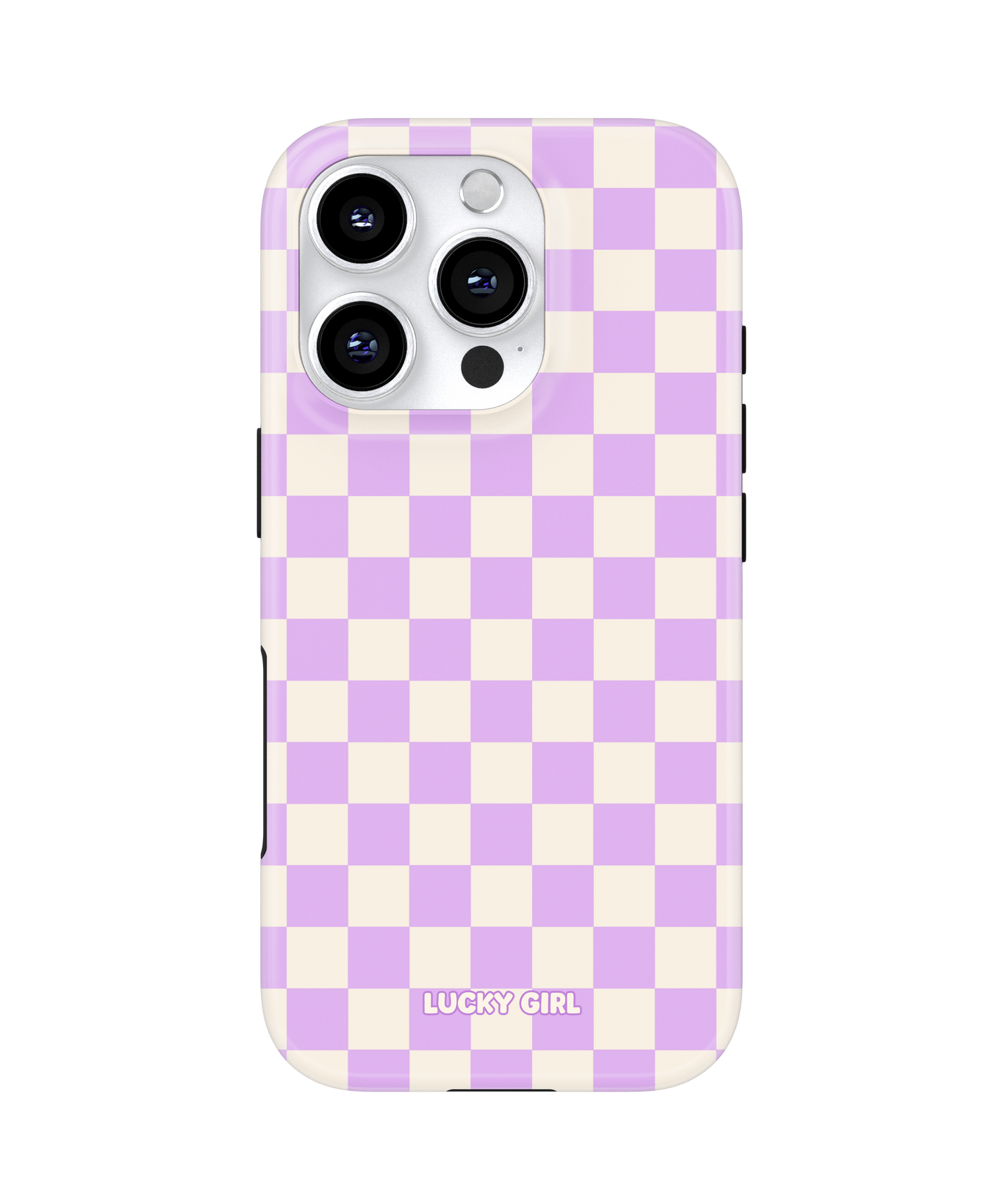 Lilac Checkers II Phone Case