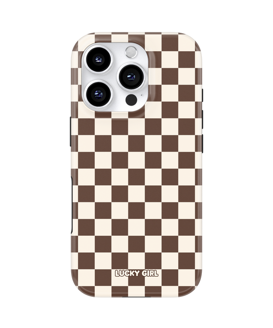 Espresso Checkers II Phone Case