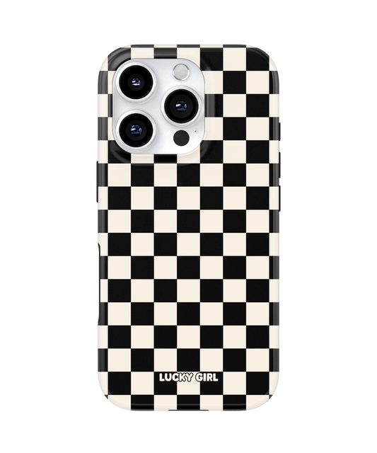 Onyx Checkers II Phone Case