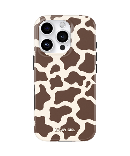 Espresso Cow Print Phone Case
