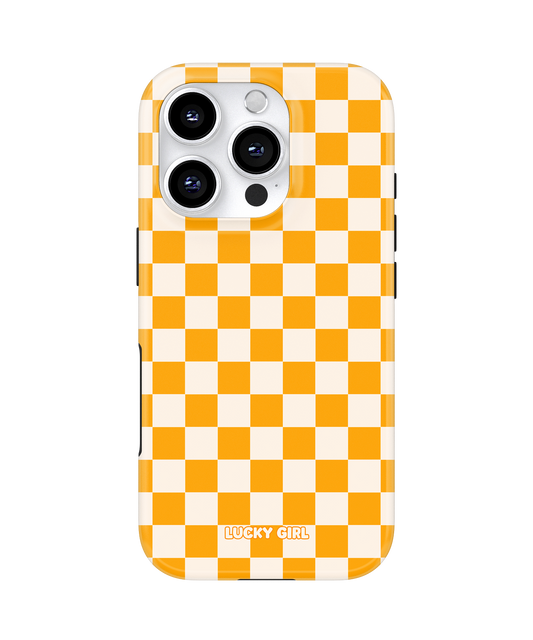 Creamsicle Checkers II Phone Case