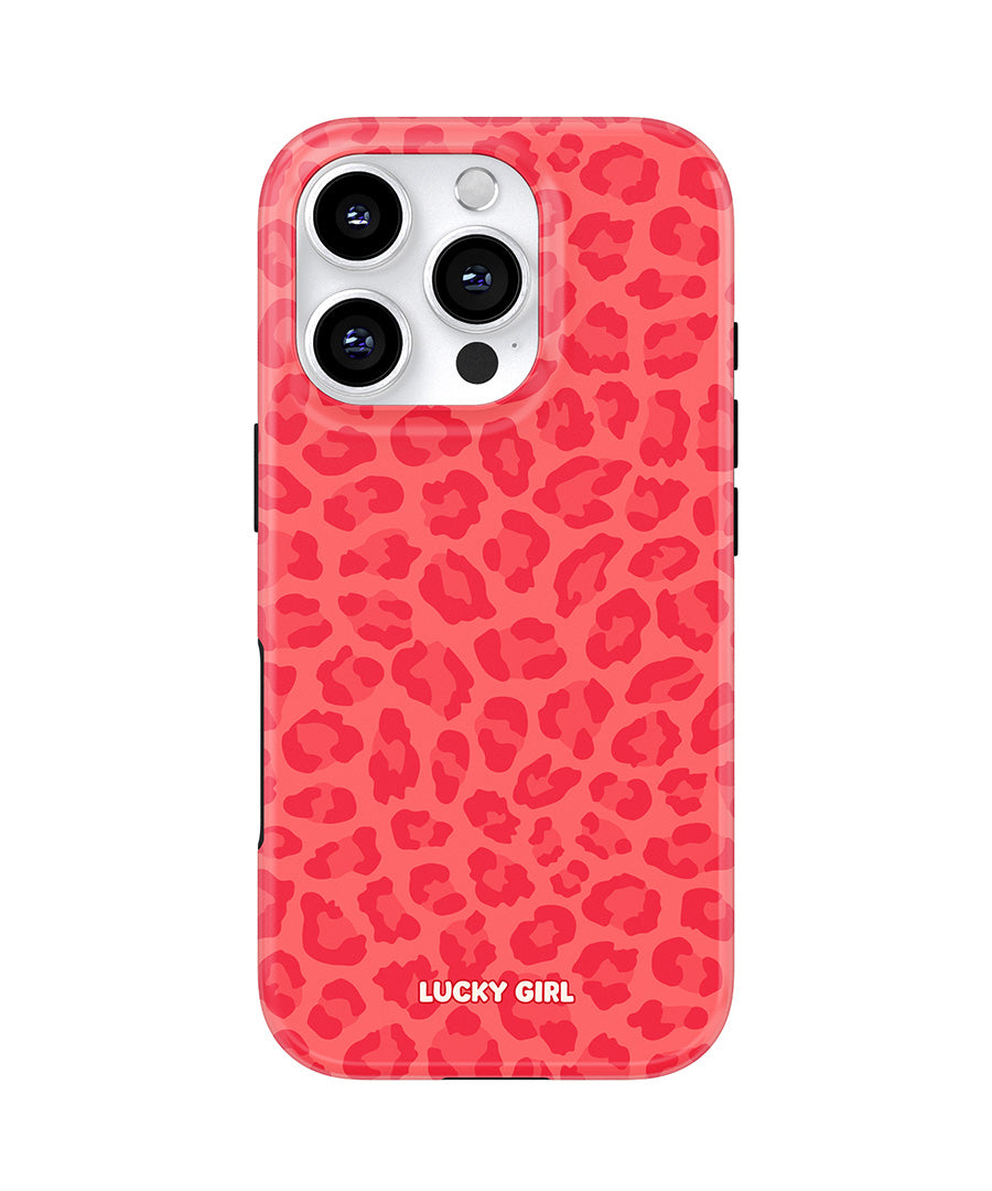 Vermillion Leopard Phone Case