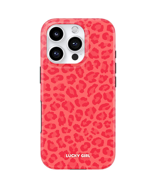 Vermillion Leopard Phone Case