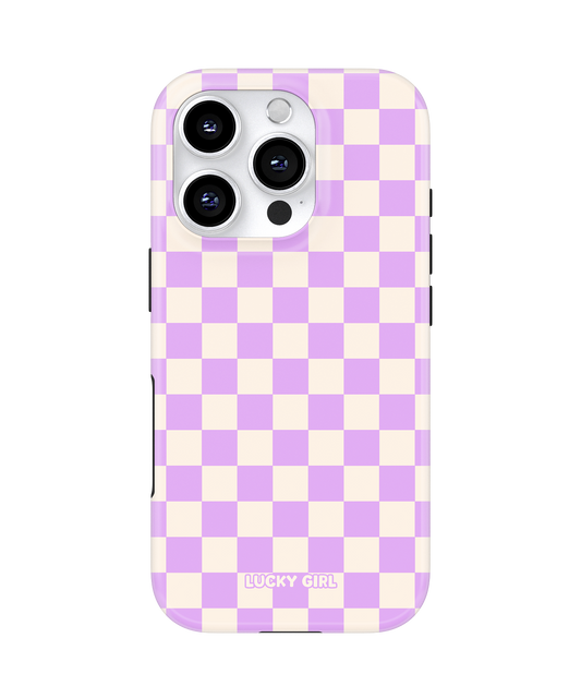 Lavender Checkers II Phone Case