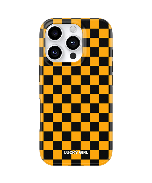 Creamsicle Checkers Phone Case