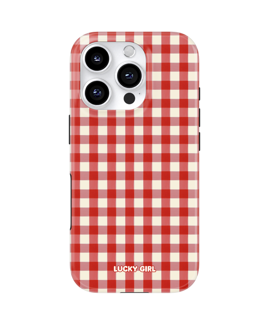 Apple Gingham Phone Case
