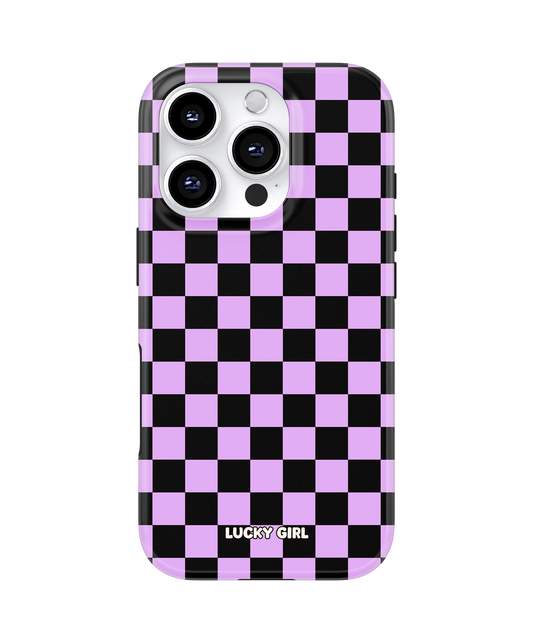 Lavender Checkers Phone Case