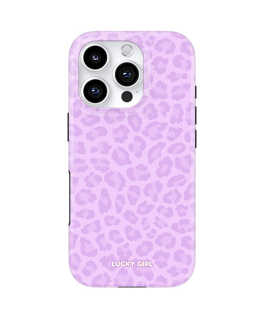 Lilac Leopard Phone Case