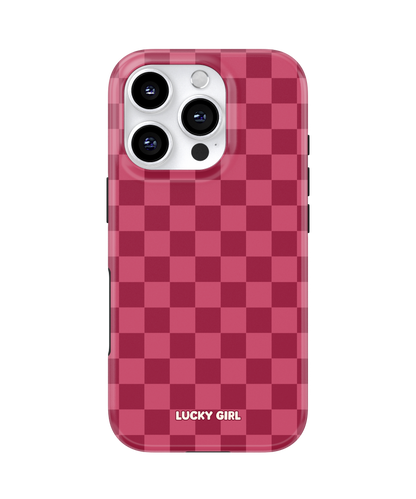 Black Cherry Checkers Phone Case