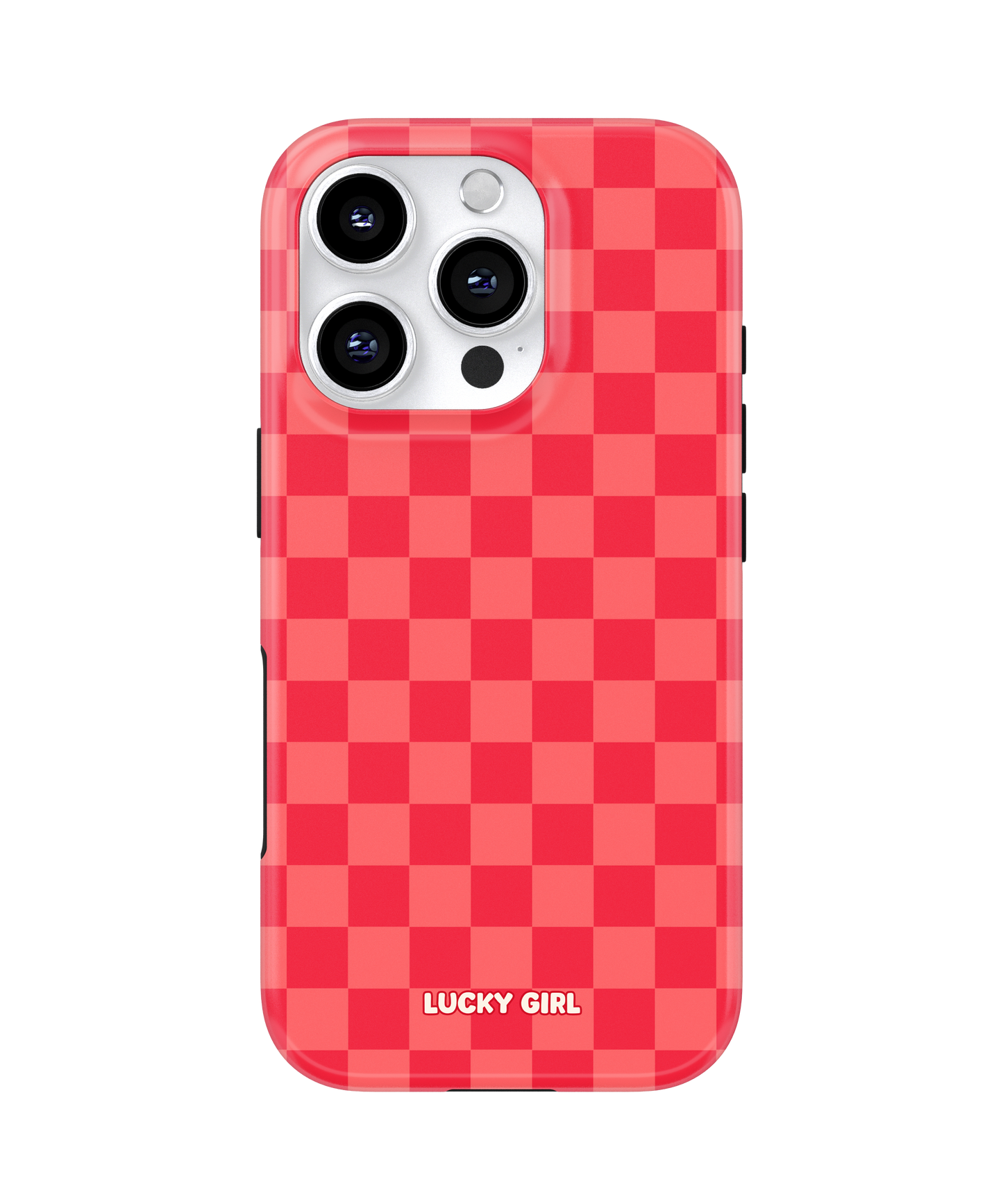 Vermillion Checkers Phone Case