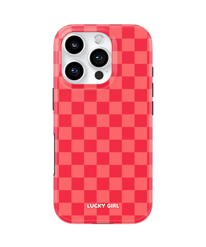 Vermillion Checkers Phone Case