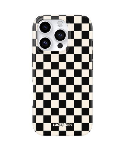 Onyx Checkers II Phone Case