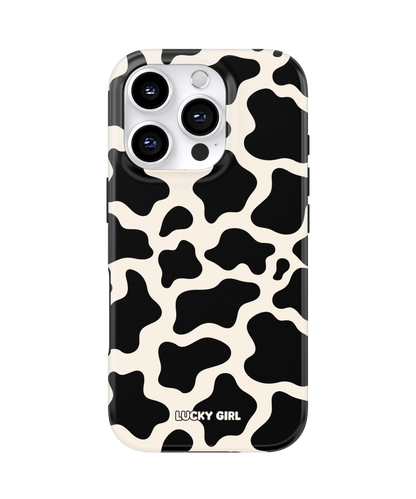 Onyx Cow Print Phone Case