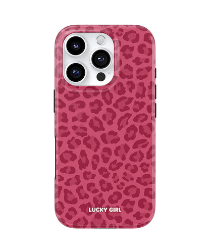 Black Cherry Leopard Phone Case