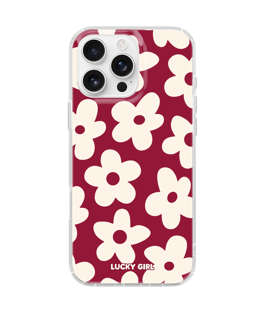 Black Cherry Big Blooms Clear Case Insert