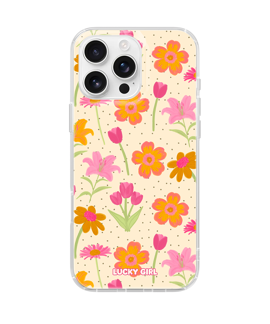 Polka Petals Clear Case Insert