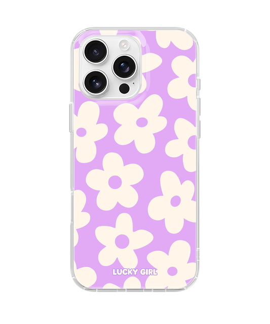 Lavender Big Blooms Clear Case Insert