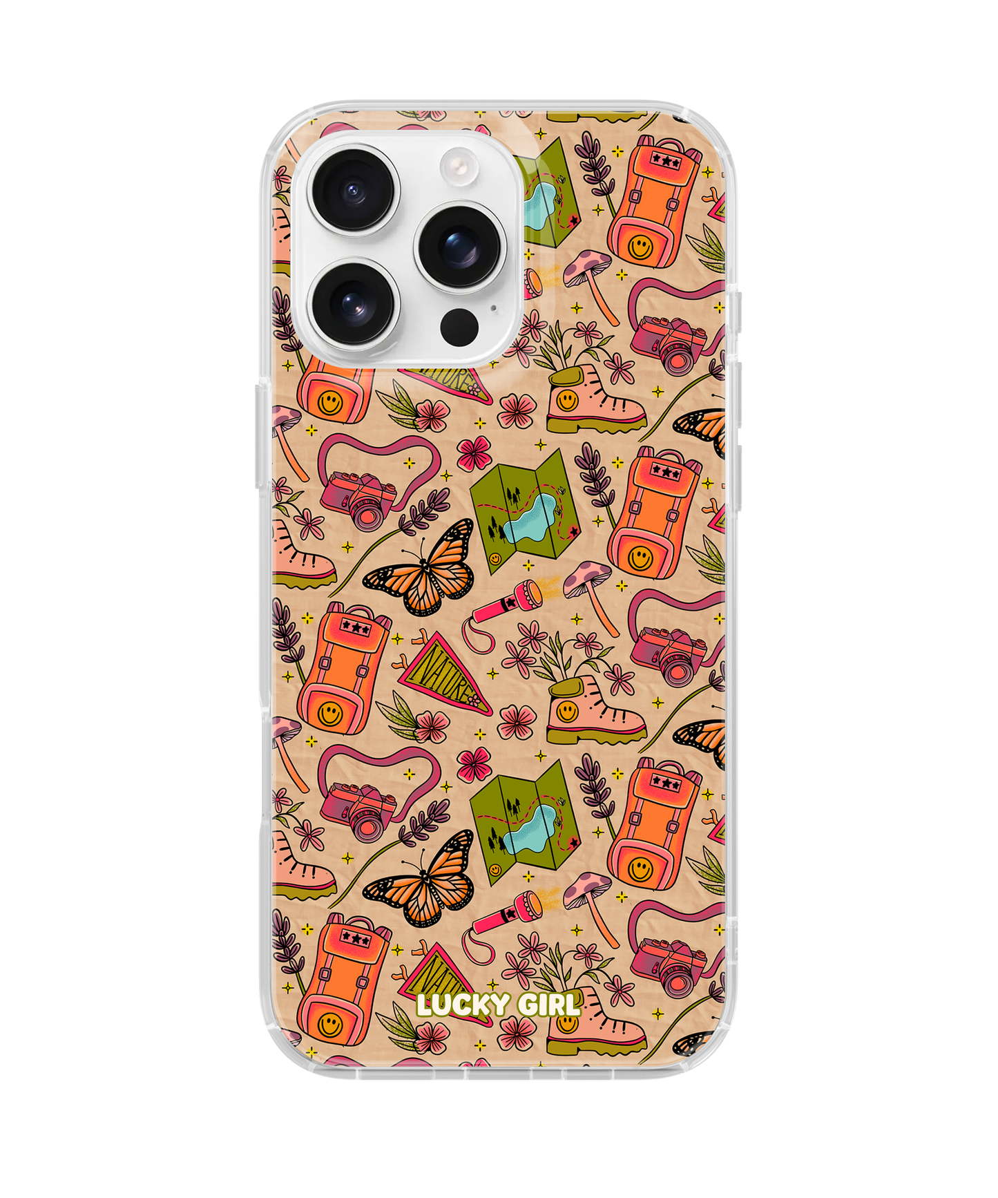 Happy Camper Clear Case Insert