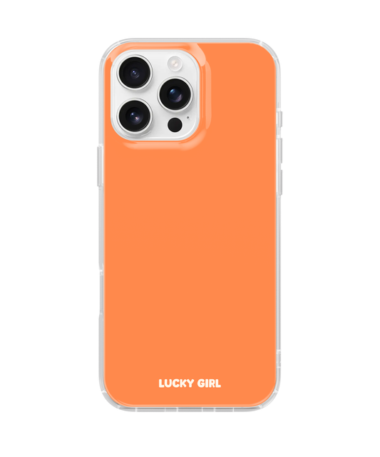 Tangerine Solids Clear Case Insert
