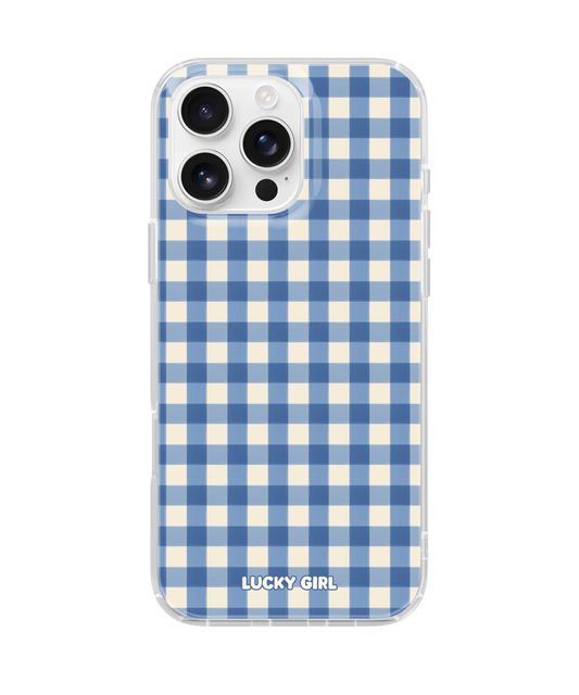 Blueberry Gingham Clear Case Insert