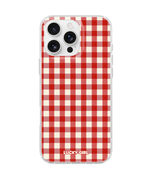 Apple Gingham Clear Case Insert