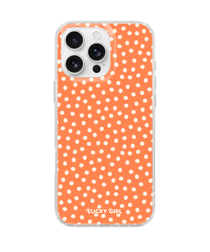 Tangerine Dots Clear Case Insert
