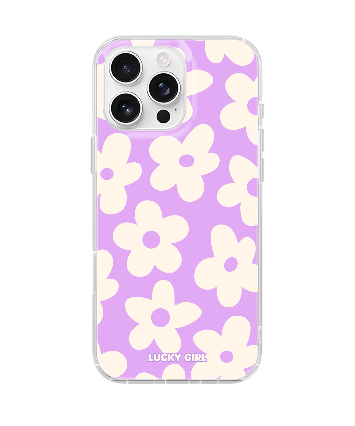 Lavender Big Blooms Clear Case Insert