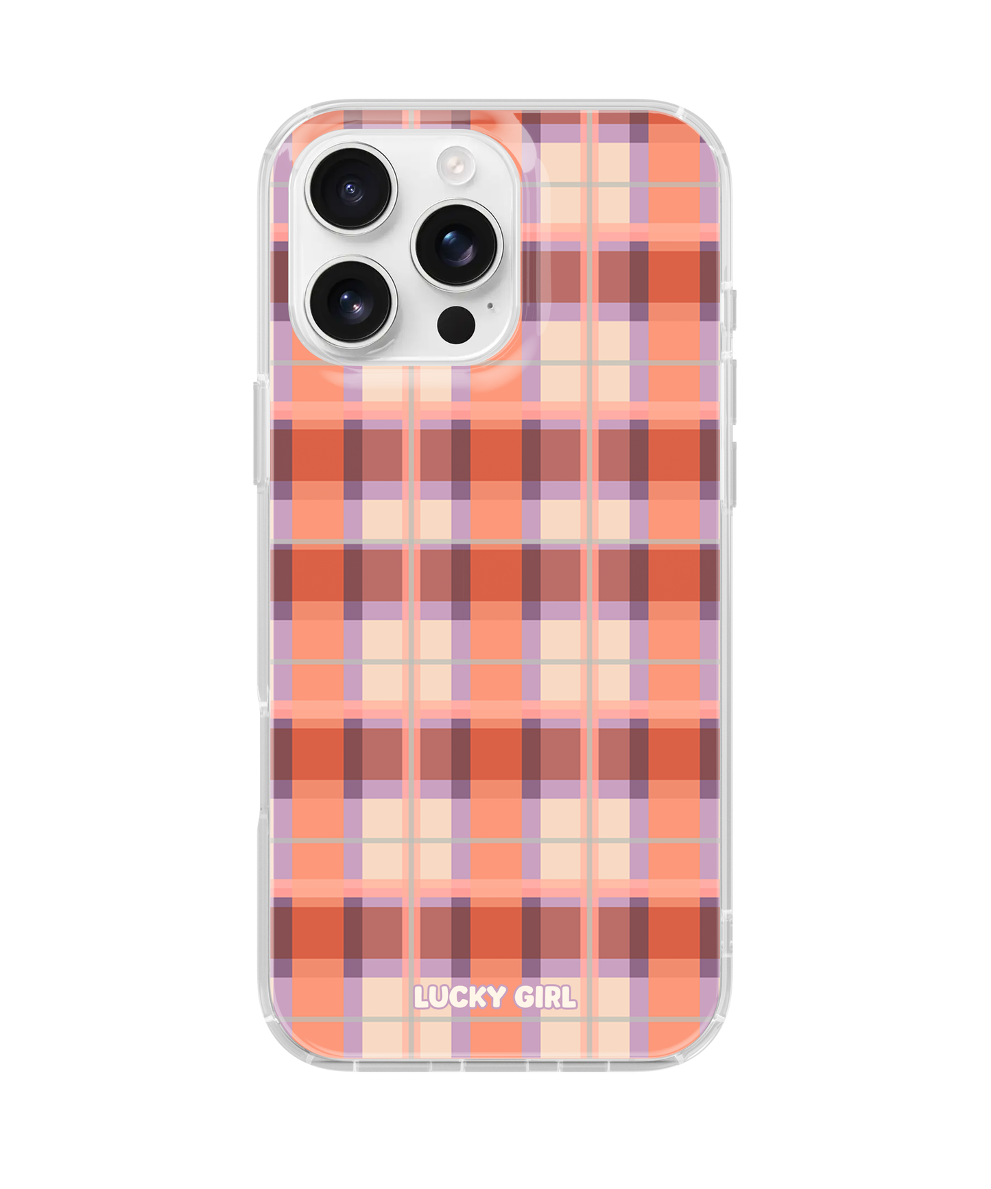 Jelly Bean Plaid Clear Case Insert