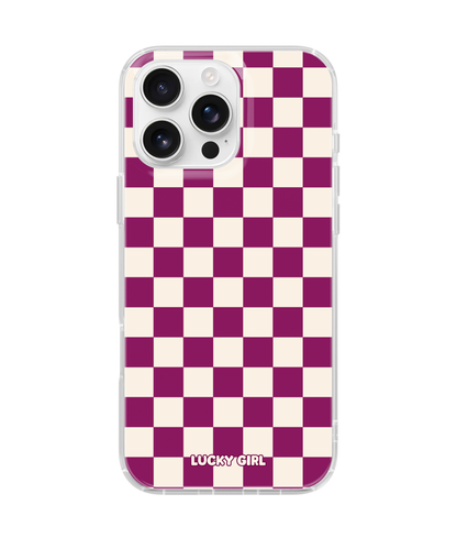Velvet Checkers II Clear Case Insert