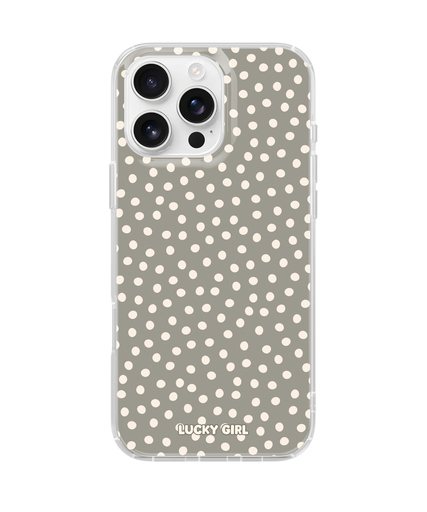 River Rock Dots Clear Case Insert