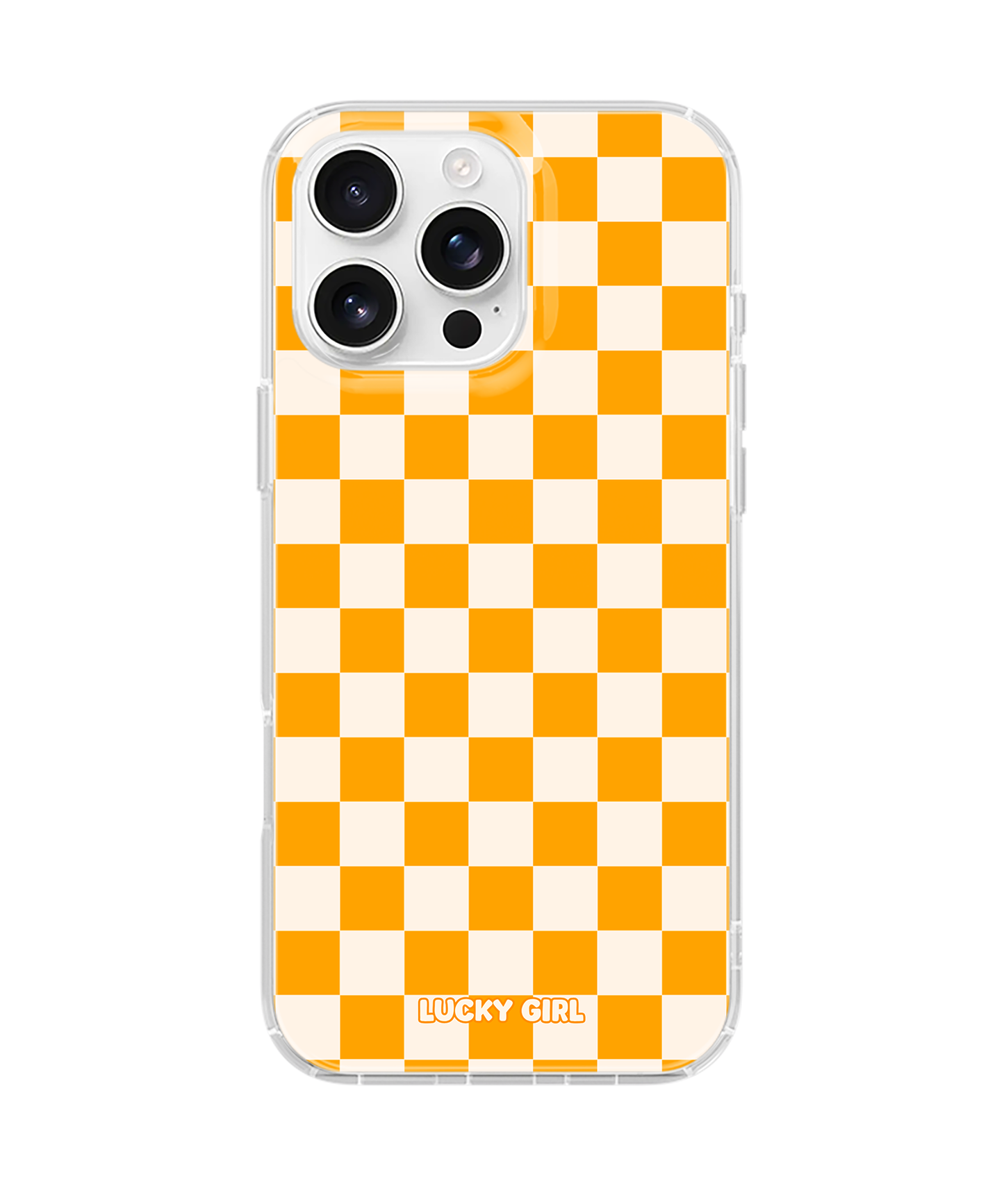 Creamsicle Checkers II Clear Case Insert