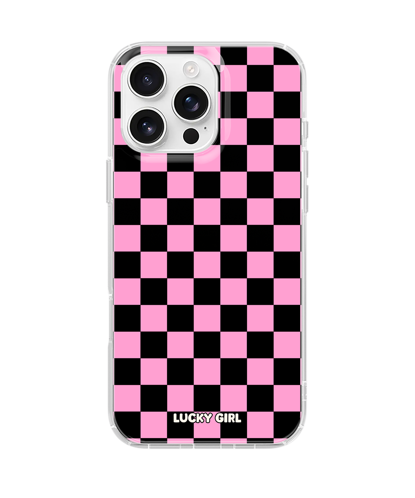 Bubblegum Checkers Clear Case Insert