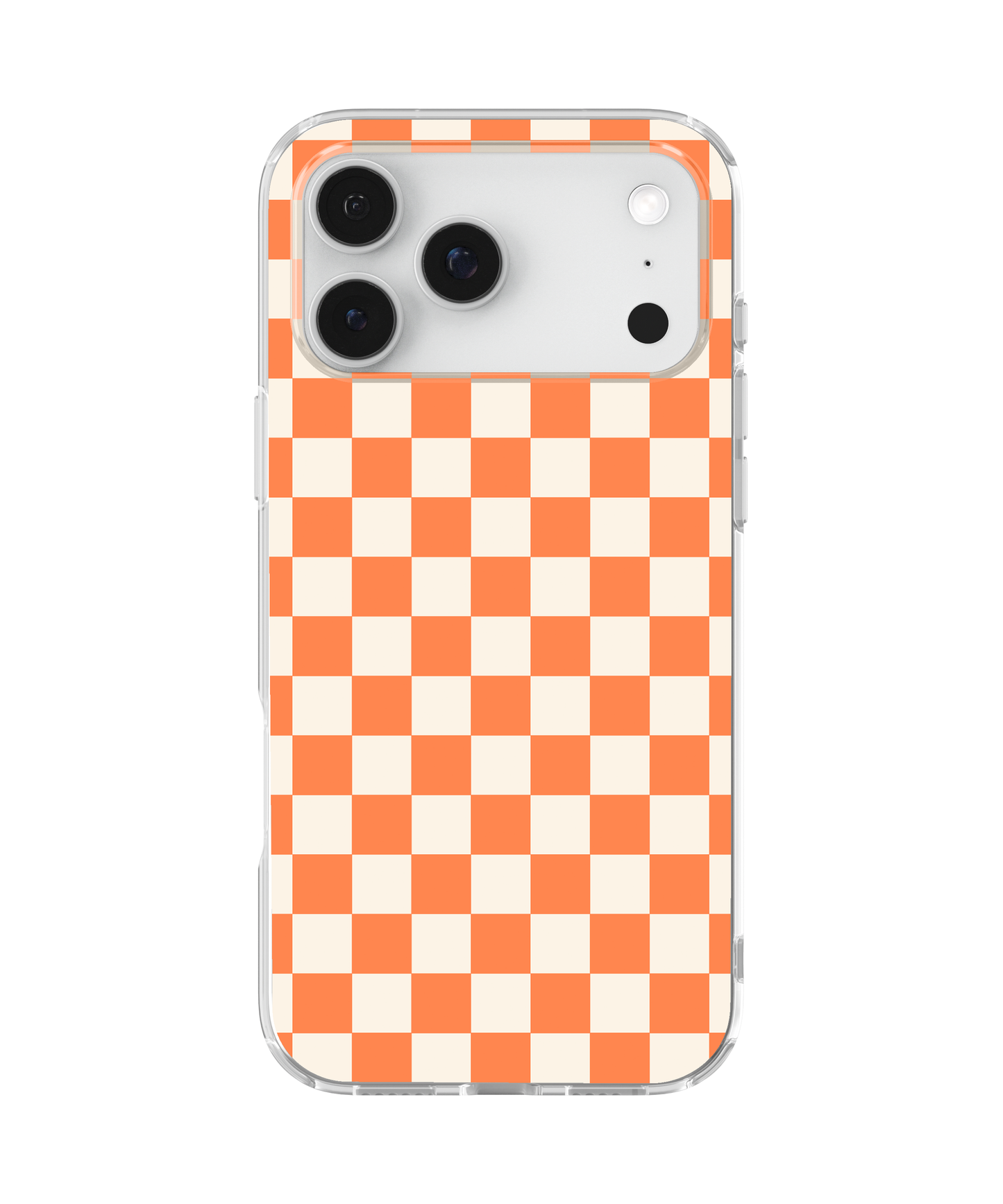 Tangerine Checkers II Clear Case Insert