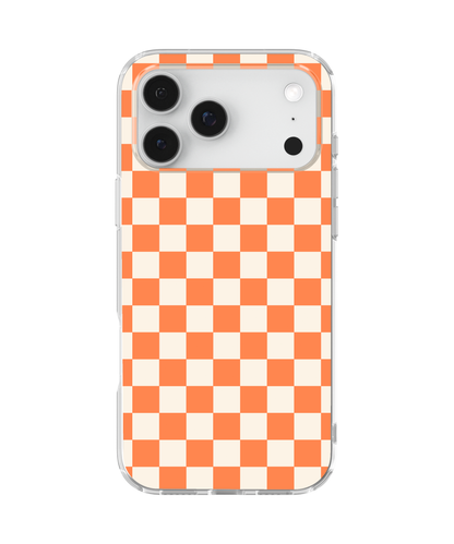 Tangerine Checkers II Clear Case Insert
